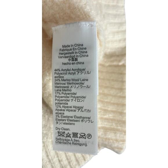 J.Crew Odette Sweater Lady Jacket Cardigan Boucle XL Ivory BM246 Cottage Wool - Picture 9 of 11